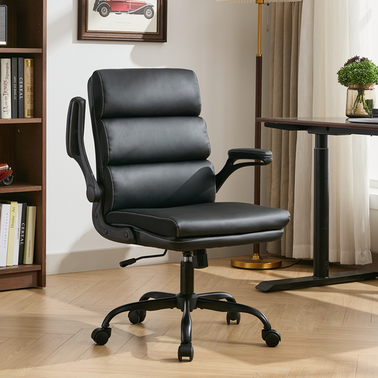 TMV Ergonomic High Back Gaming Chair - Adjustable Desk Office Chair with Lumbar Support, Perfect as Computer Desk Chair，Black